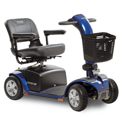 Pride Mobility SC710P Victory 10 4-Wheel Electric Scooter - Viper Blue FDA Class II Medical Device