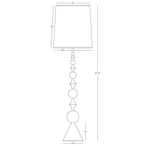 Harlequin Floor Lamp in Various Finishes