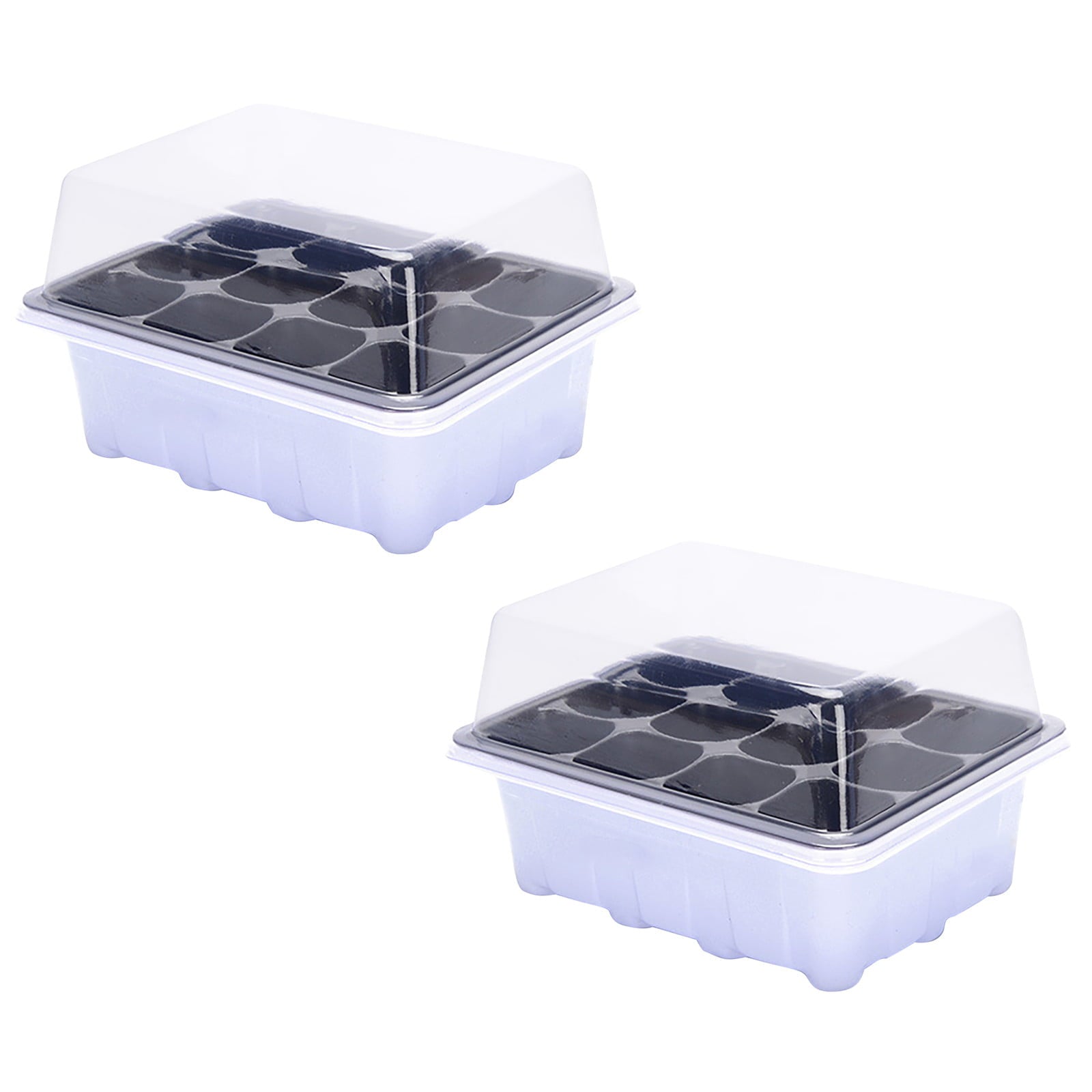 Egmy Indoor Propagation Box Mini Greenhouse Propagation Set Tray With Lid 1/2/5Pcs