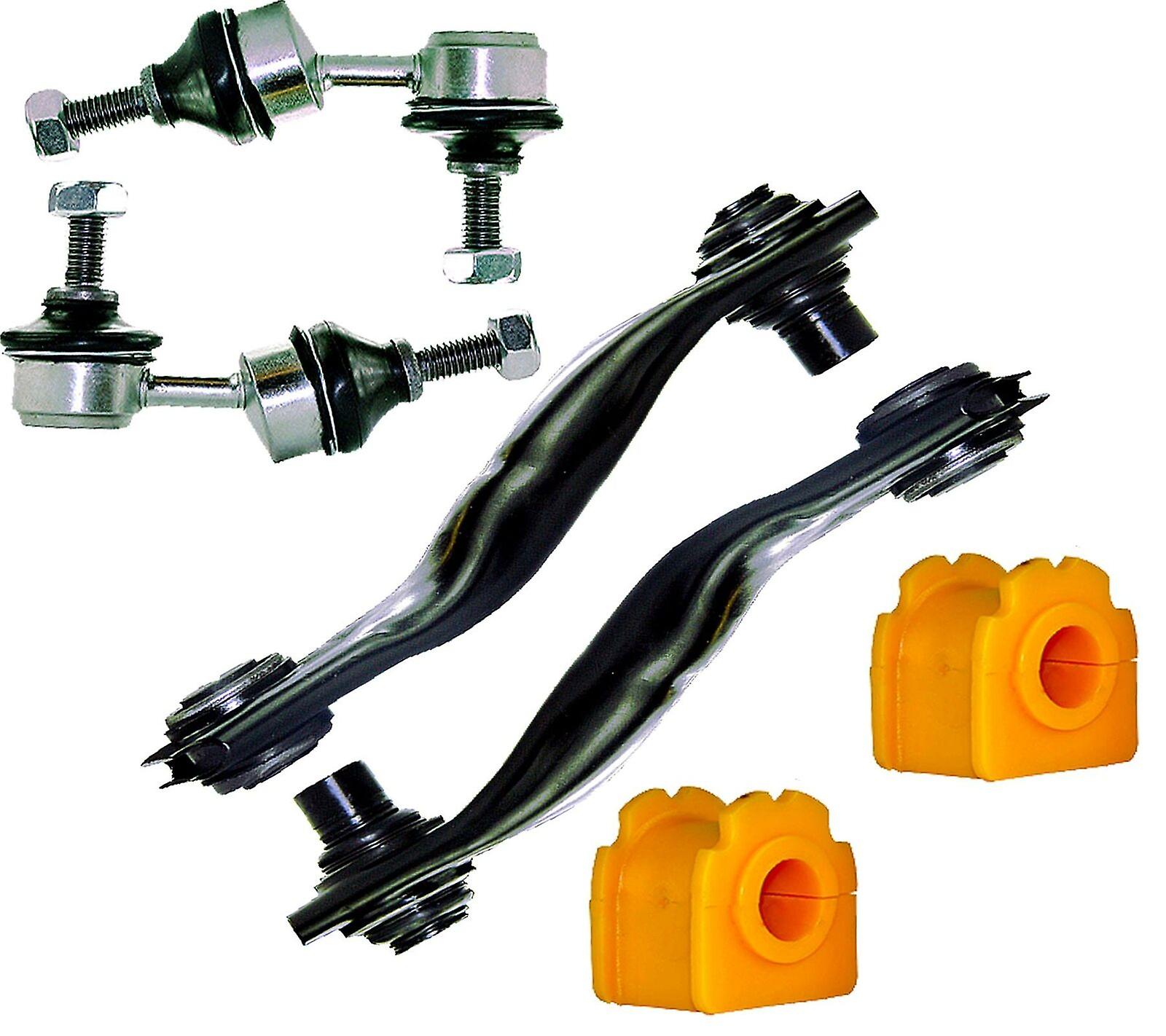 Rear Control Arms + Drop Links + Antil Roll Bar Poly Bushes KIT For Jaguar X-Type