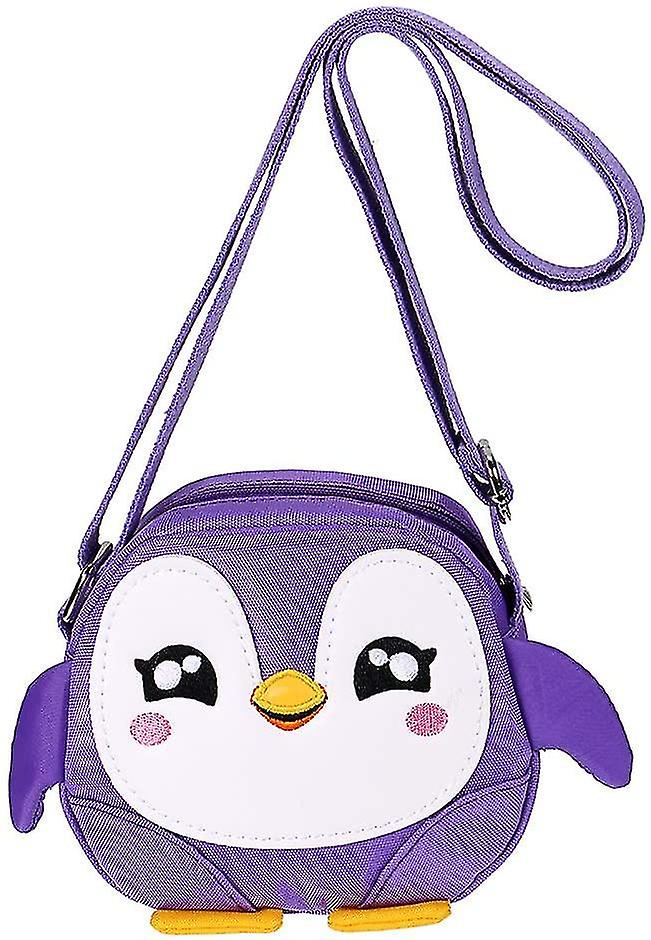 Penguin Little Girls Small Purse Shoulder Handbag Cross Body Messenger Bag With Zipper