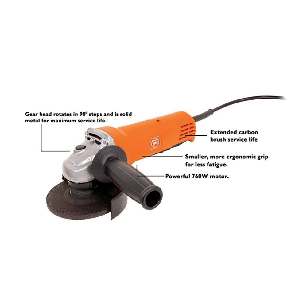 FEIN 7 Amp WSG 7-115 PT Corded 4.5 in. Angle Grinder 72223160120