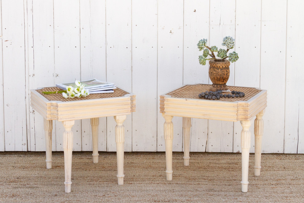 British Colonial Plantation Side Tables  Pair   French Country   Side Tables And End Tables   by De cor  Houzz