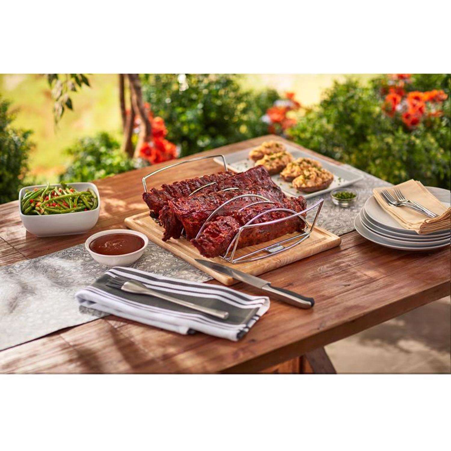 Weber Steel Roasting Rack 17.1 in. L X 10.5 in. W 1 pk