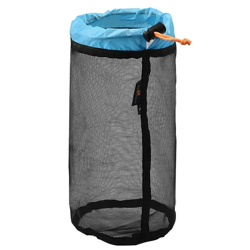 Small to XXL Ultralight Folding Nylon Mesh Bags Sleeping Bag Ditty Sacks Drawstring Storage for Travelling Hiking Camping Tent