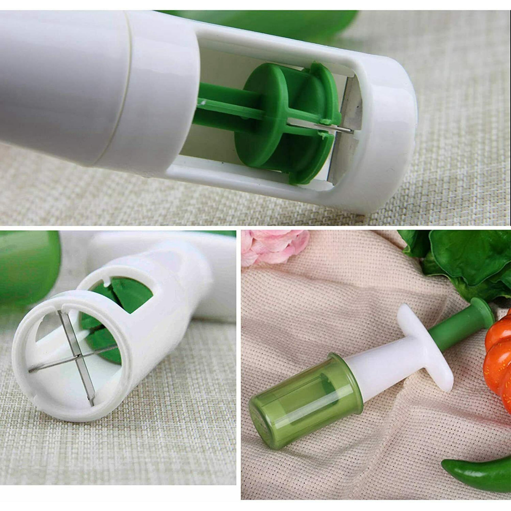 Grape Slicer Syringe Shape Stainless Steel Blade Cherry Cutter Kitchen Gadget for Fruit Vegetables