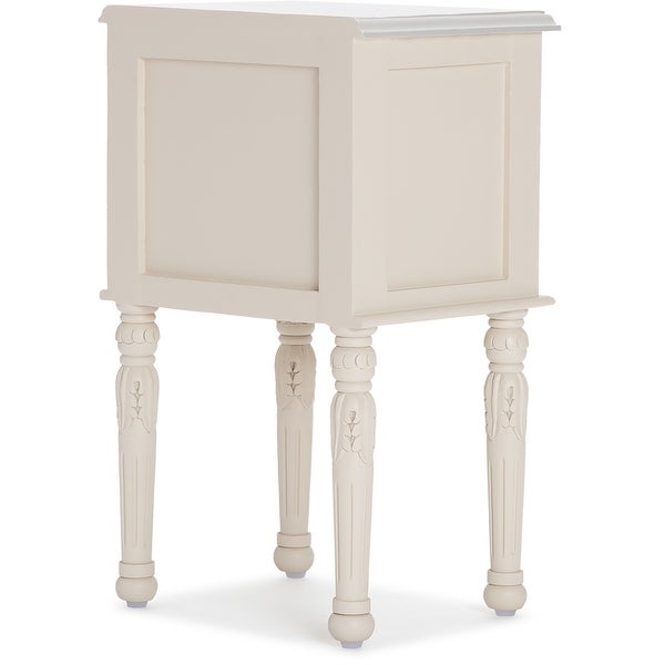 Finch Richards Side Table with Two Drawers， Cream