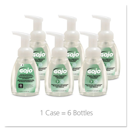 Gojo Green Certified Foam Soap | Fragrance-Free， Clear， 7.5 oz Pump Bottle | GOJ5715-06