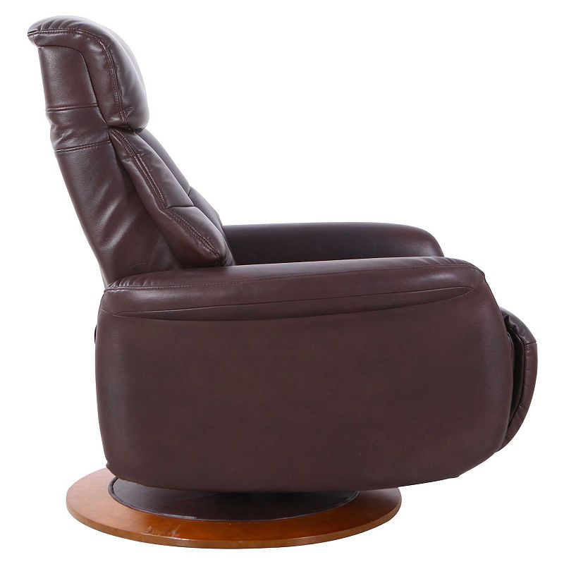 63.5 Chocolate Brown Orleans Adjustable Recliner