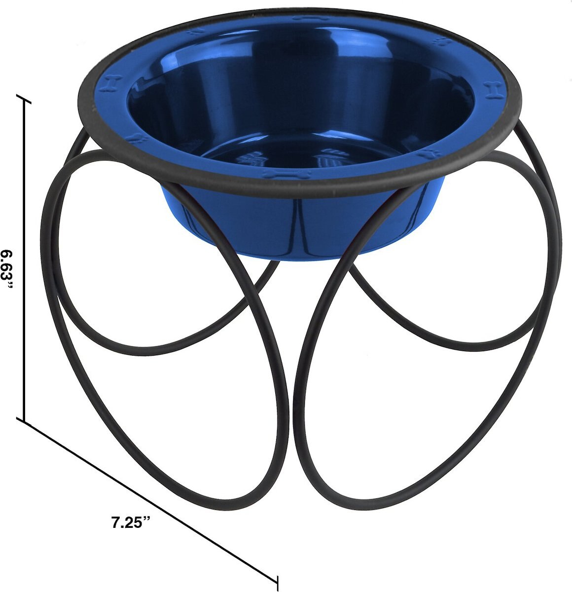 Platinum Pets Olympic Single Elevated Wide Rimmed Pet Bowl