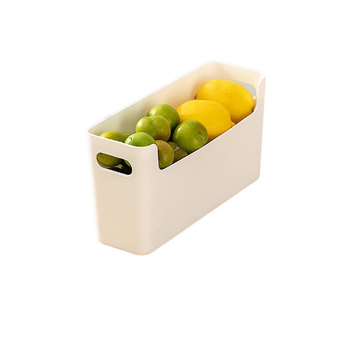 3pcs Refrigerator Side Door Organizer Box Kitchen Divider Organizer Onion Food Grade Fresh Box Storage Box Fresh-keeping 25.5x8.5x13.5cm