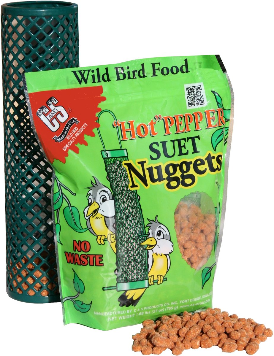 CandS Hot Pepper Nuggets Bird Food， 27-oz bag