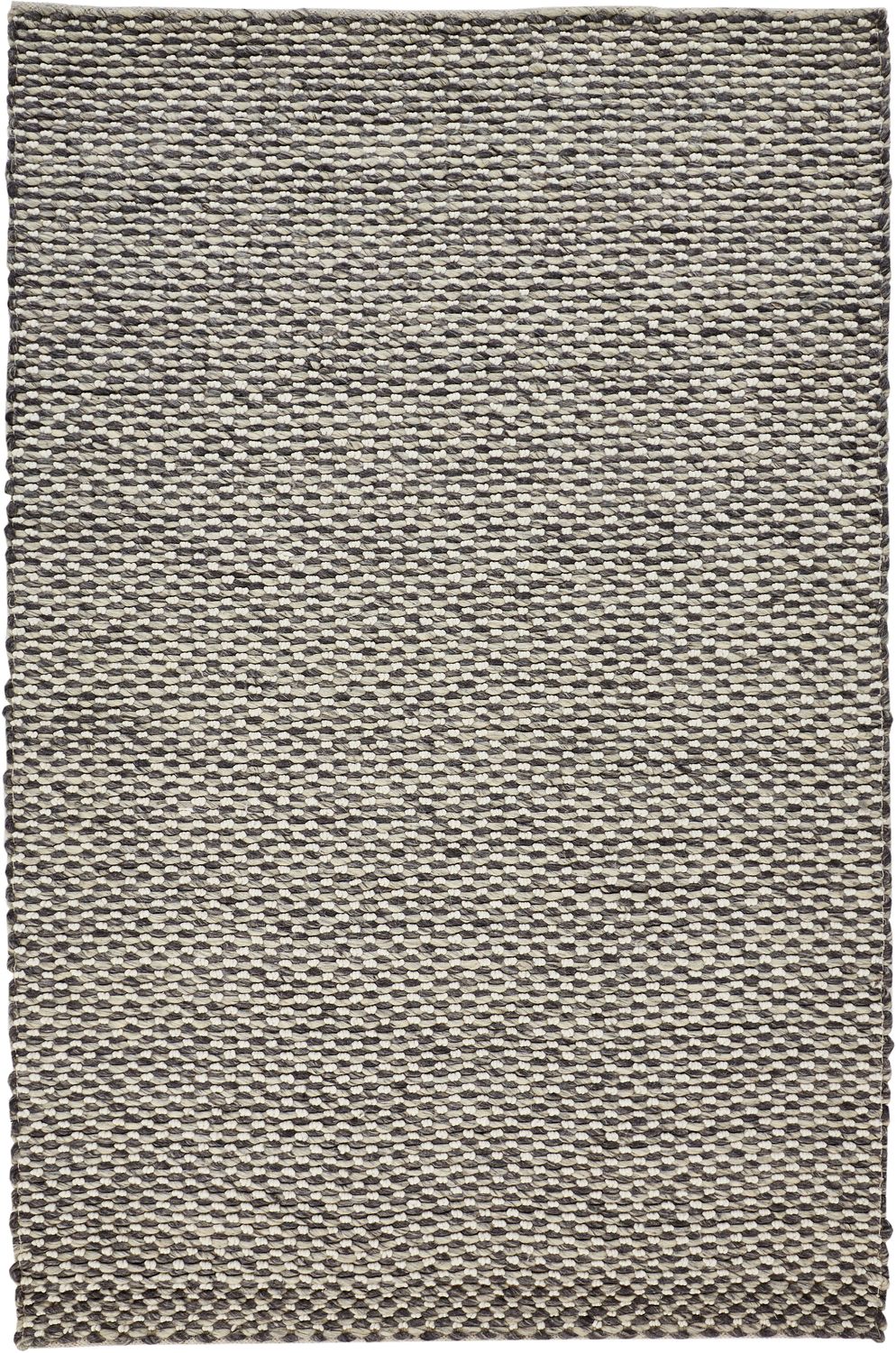 Genet Hand Woven Gray and Ivory Rug by BD Fine