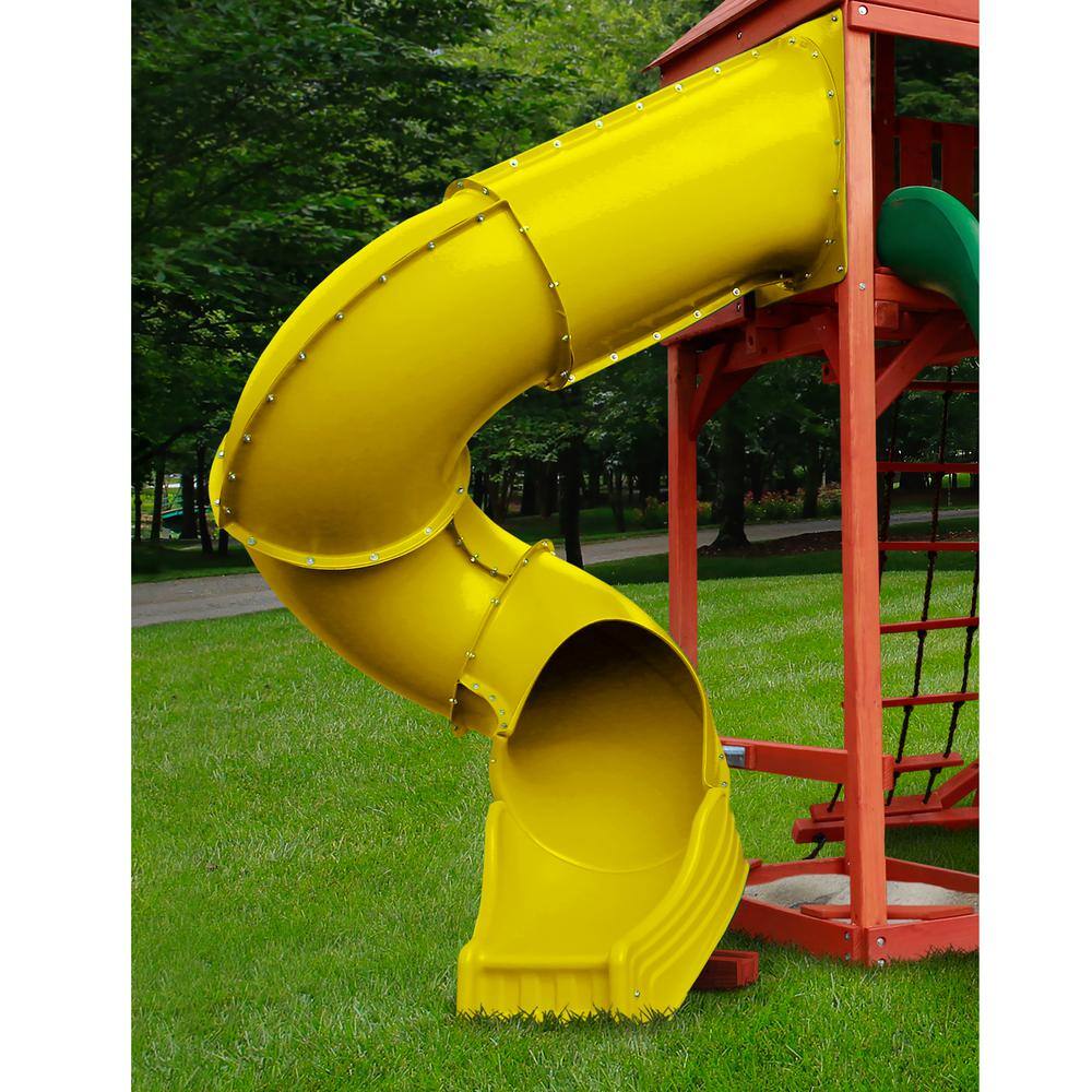 Swing-N-Slide Playsets Yellow Turbo Tube Slide NE 4405