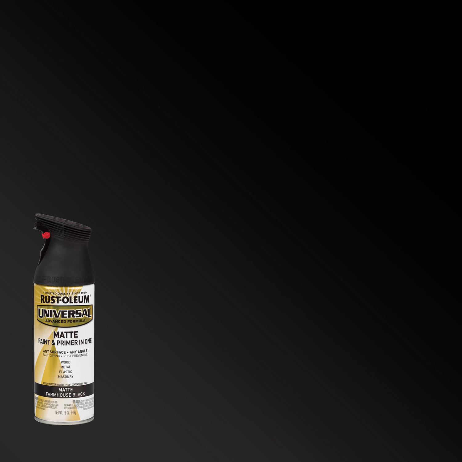 Rust-Oleum Universal Matte Farmhouse Black Spray Paint 12 oz