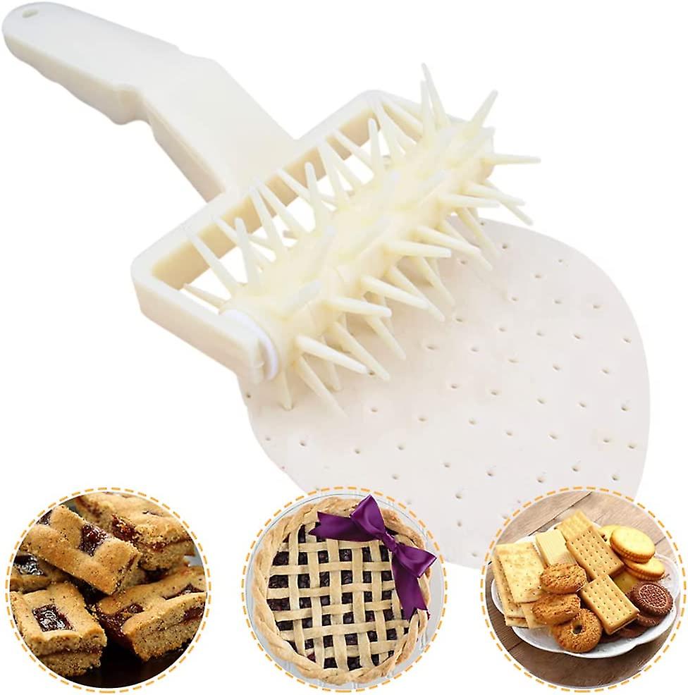 Dough Docker Roller， Time-saver Dough Blistering Killer Bread Docker Needle Roller Dough Pastry Hole Maker Household Baking Pastry Tools For Dough Pie