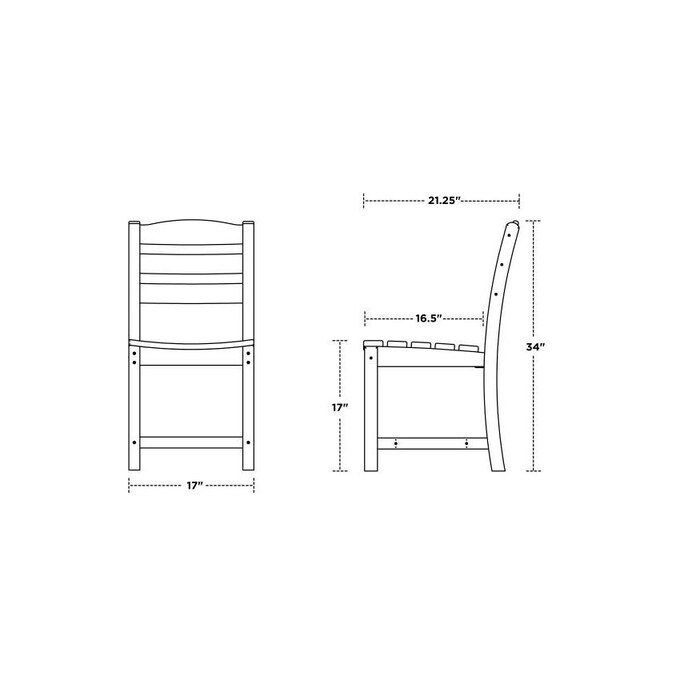 POLYWOOD La Casa Cafe Dining Side Chair