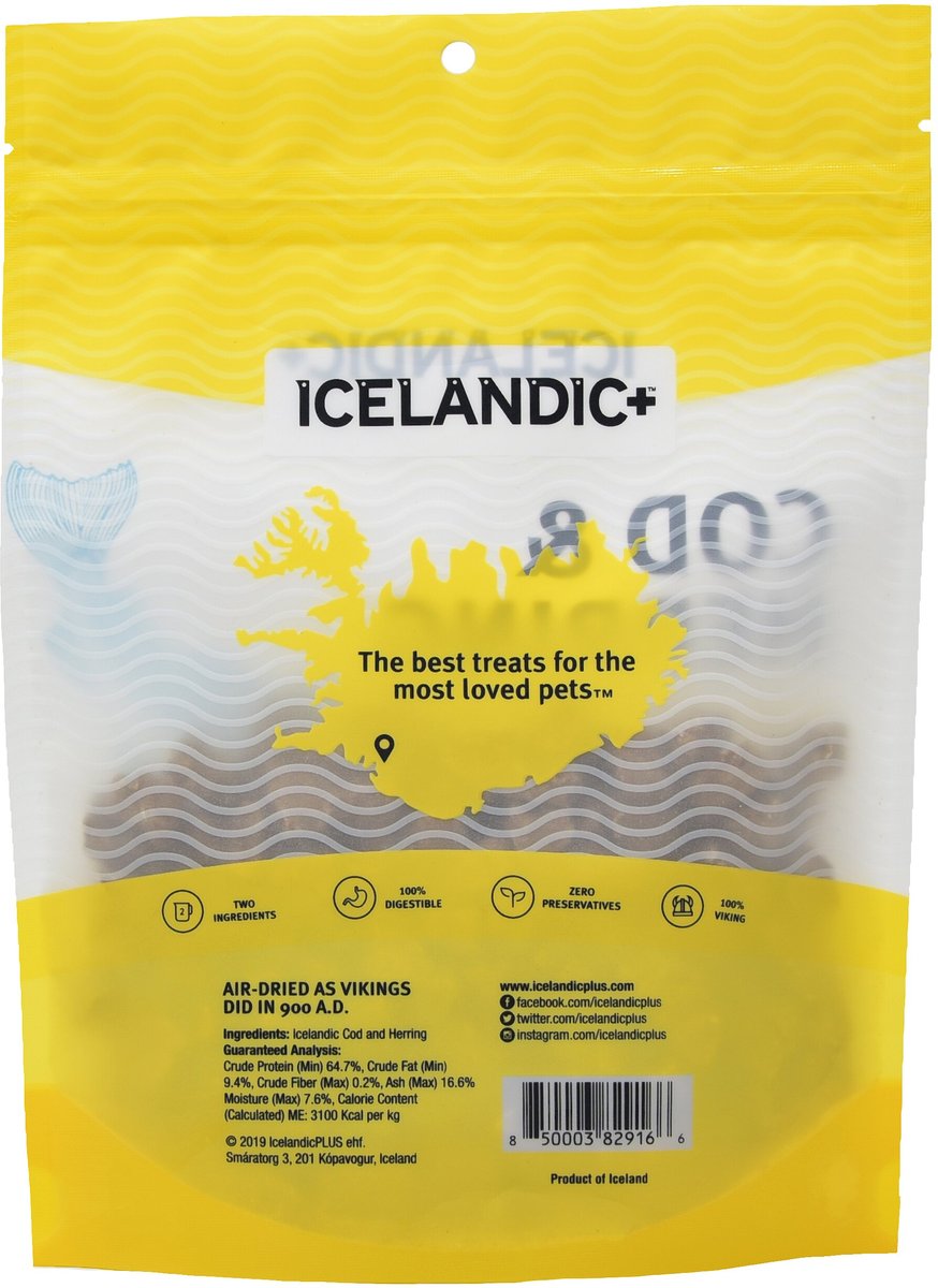 Icelandic+ Grain-Free Cod and Herring Combo Bites Dog Treats