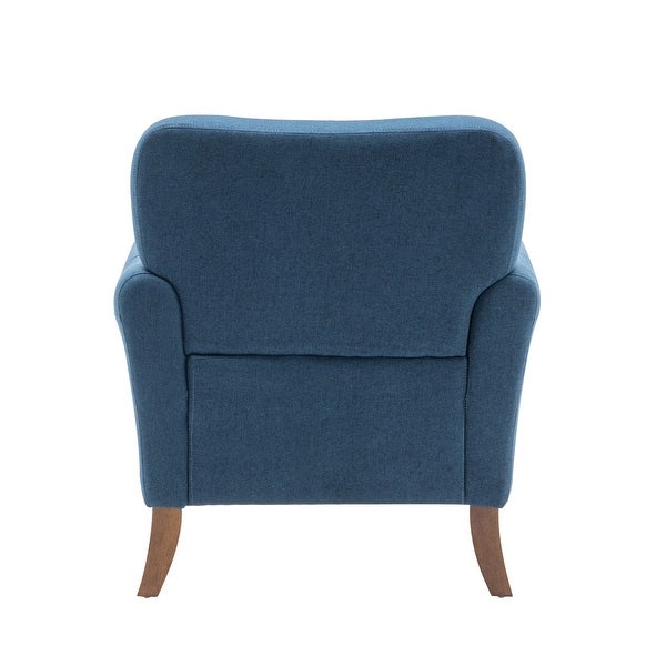 Porthos Home Inia Accent Chair， Fabric， Flared Armrests， Wooden Legs