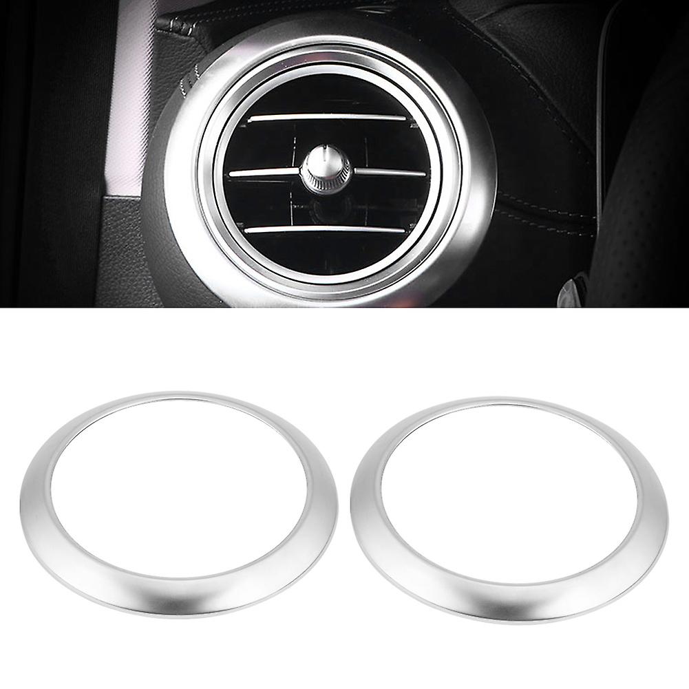 2pcs Car Side Air Conditioning Vent Ring Frame Cover Trim For Mercedes Benz E Class W213 16-18