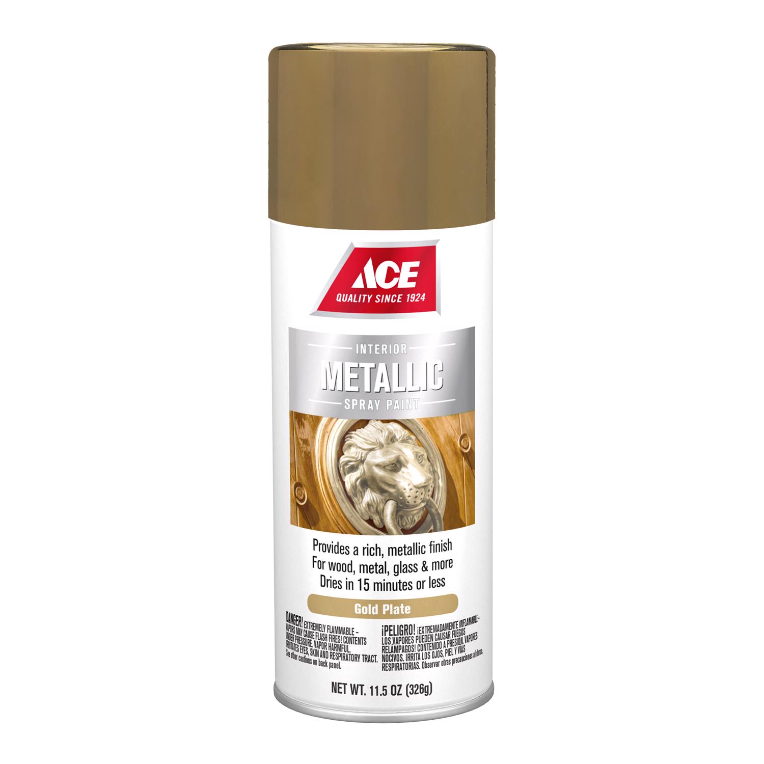 Ace Metallic Gold Plate Spray Paint 11.5 oz