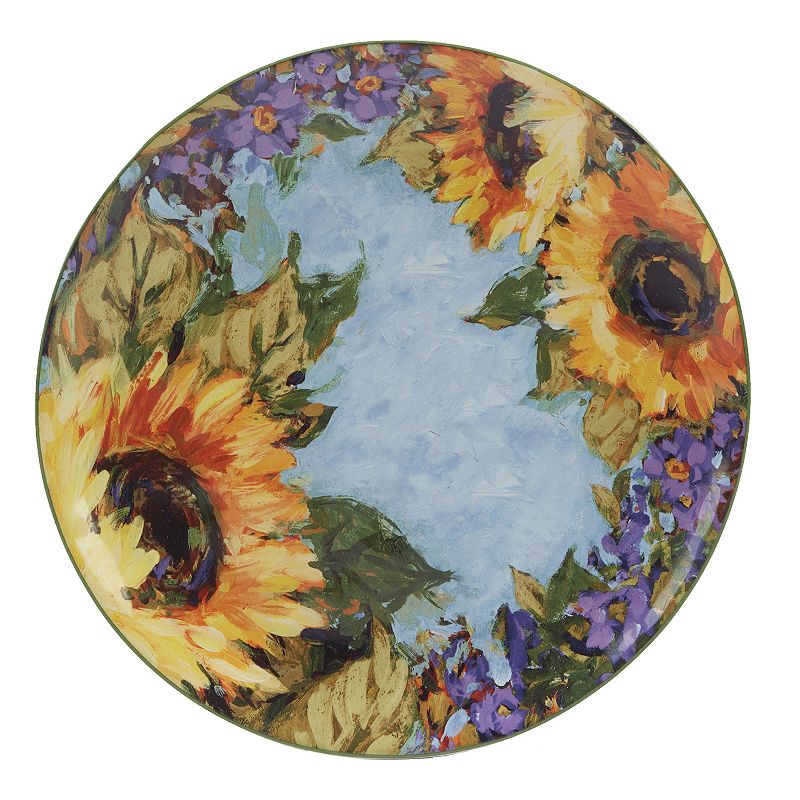 Certified International Sunflower Bouquet 4-pc. Dinner Plate Set