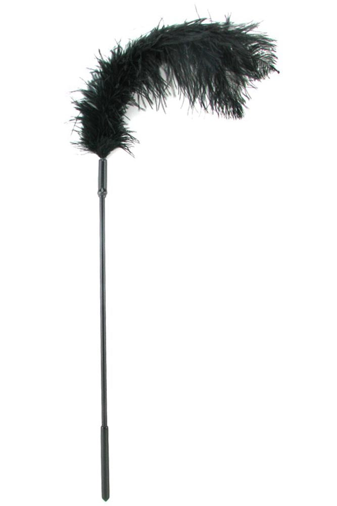 Ostrich Feather Body Tickler in Black