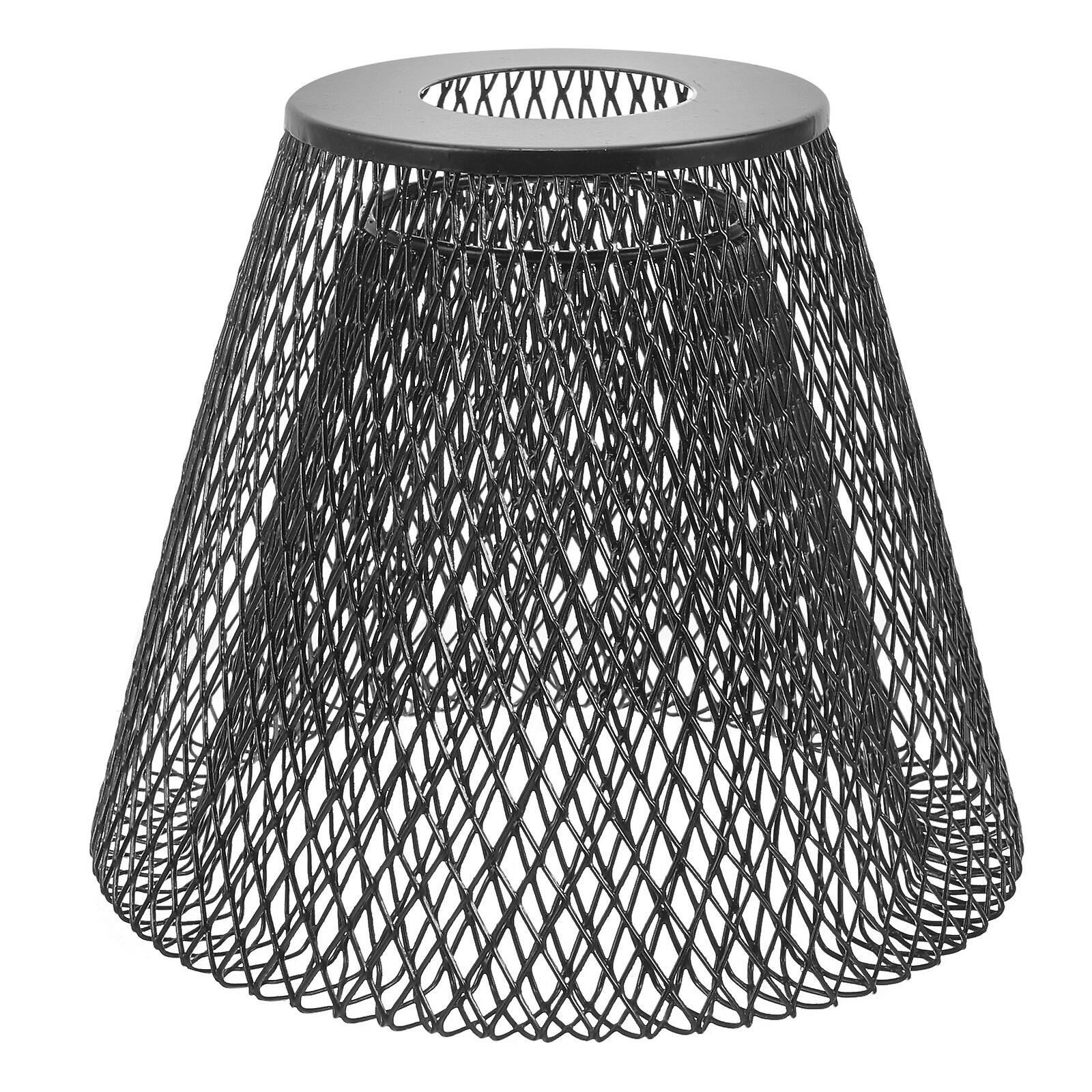 Metal Wire Cage Lamp Shade Mesh Lampshade Hollow Lampshade Pendant Lamp Shade (trapezoid Shape)