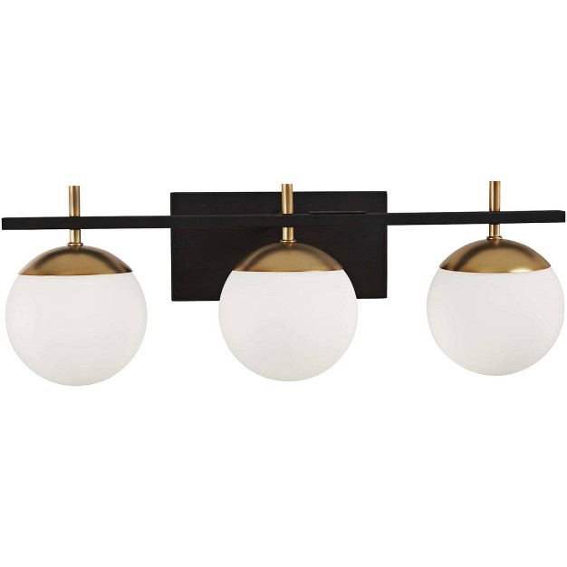 Black And Gold 3 light Modern Bath Light