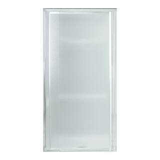 STERLING Vista Pivot II 36 in. x 65-12 in. Framed Pivot Shower Door in Silver with Handle 1500D-36S