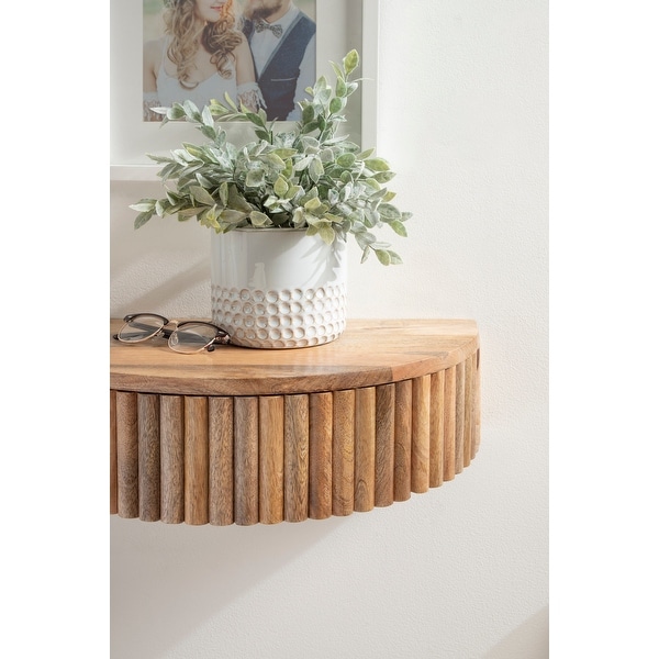 Kate and Laurel Reid Ribbed Floating Side Table