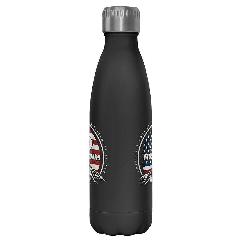 Mossy Oak USA Flag Badge In The Mountains 17-oz. Stainless Steel Water Bottle