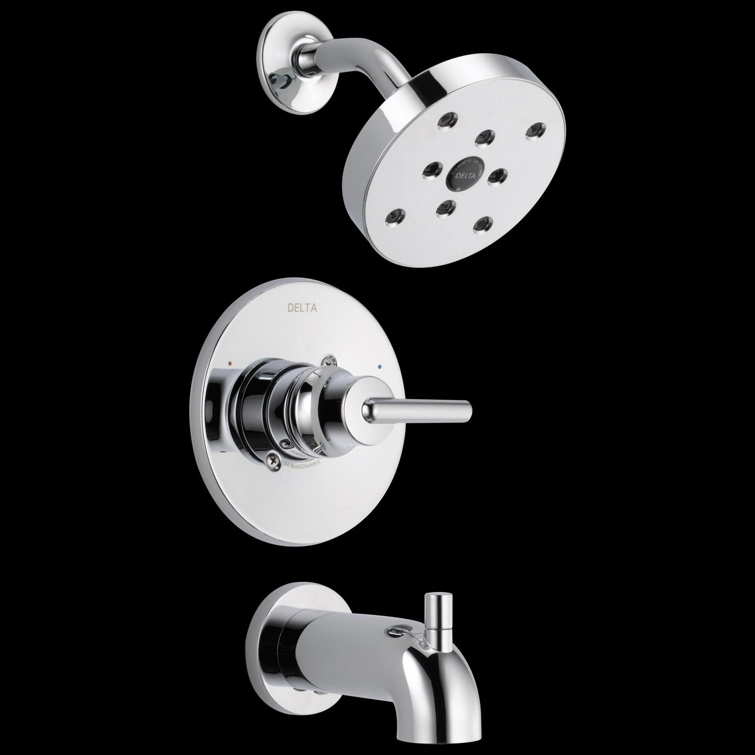 Delta Trinsic MonitorA A 14 Series H2OkineticA A Tub and Shower Trim in Chrome T14459