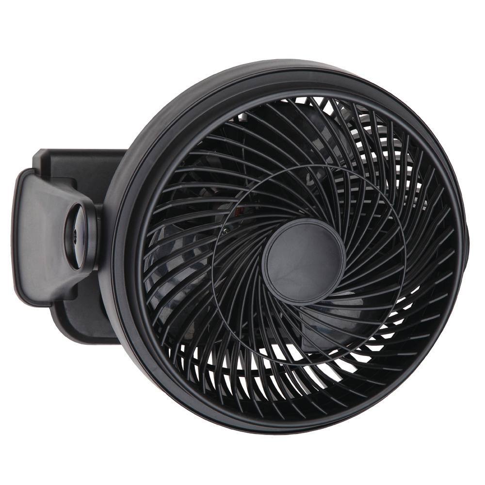 Hampton Bay 9 in. 3 Speed Personal High Velocity Table Fan in Black TF-810S