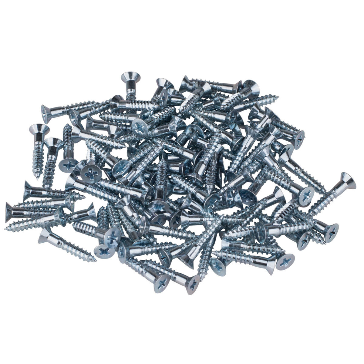 #4 x 5/8Flat Head Wood Screw Zinc and#8211; 100 Pcs.