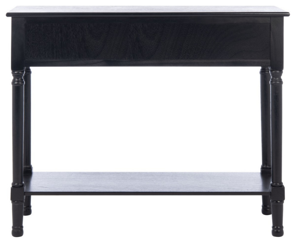 Pansy 2 Drawer Console Table Black   Traditional   Console Tables   by AED Luxury Home Decor  Houzz