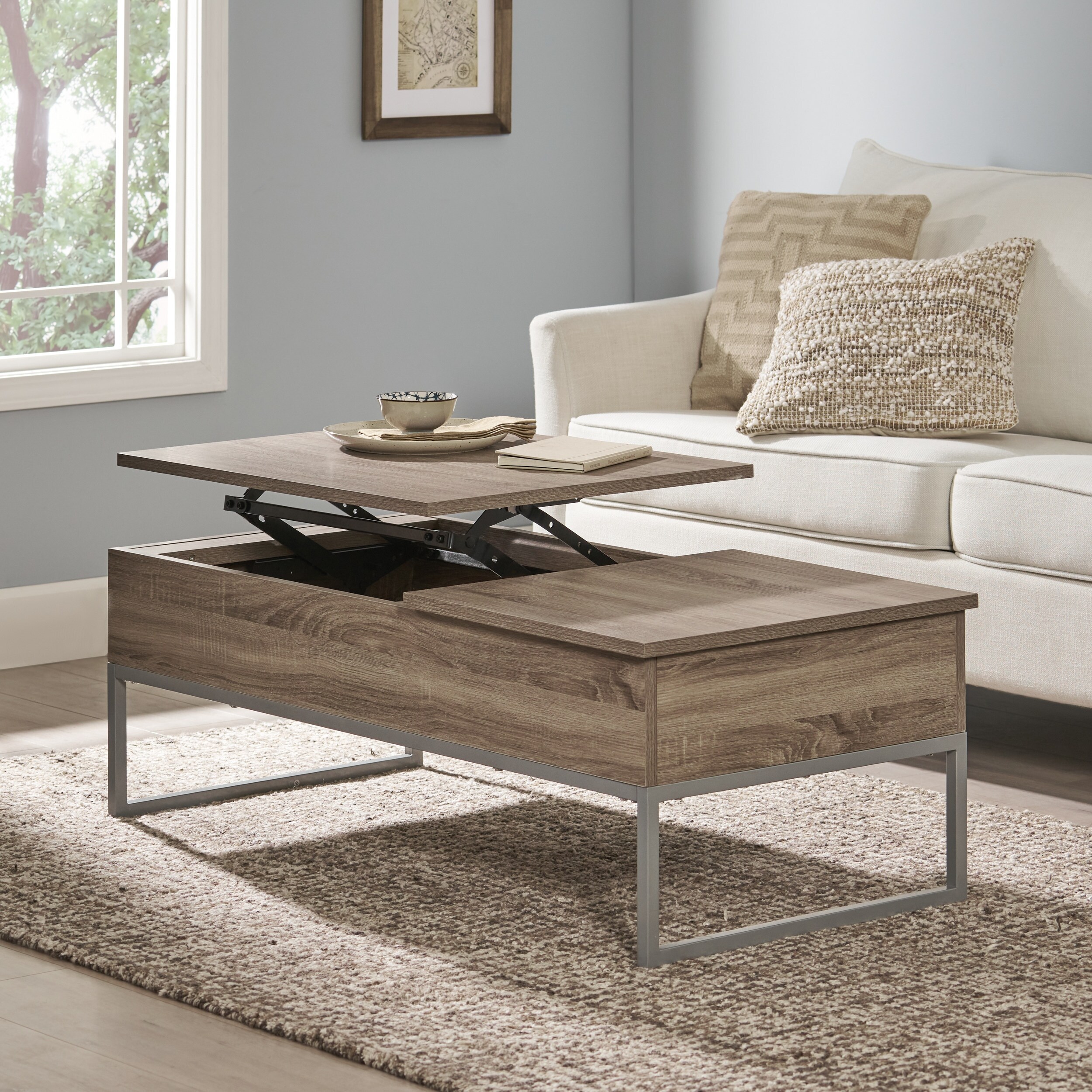 Christopher Knight Home Dual Lift-top Wood Storage Coffee Table