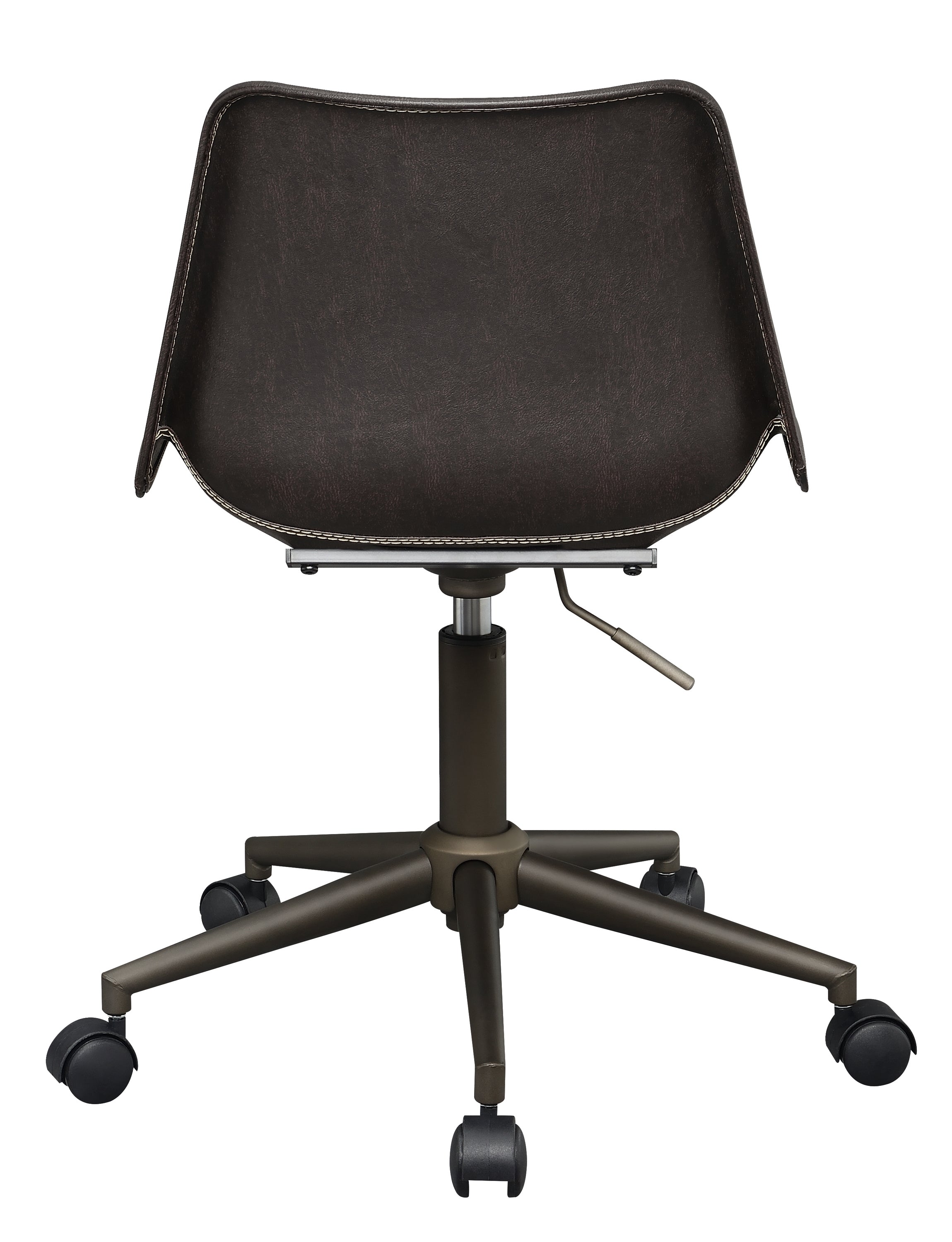 Carnell Adjustable Height Office Chair With Casters Brown And Rustic Taupe-803378