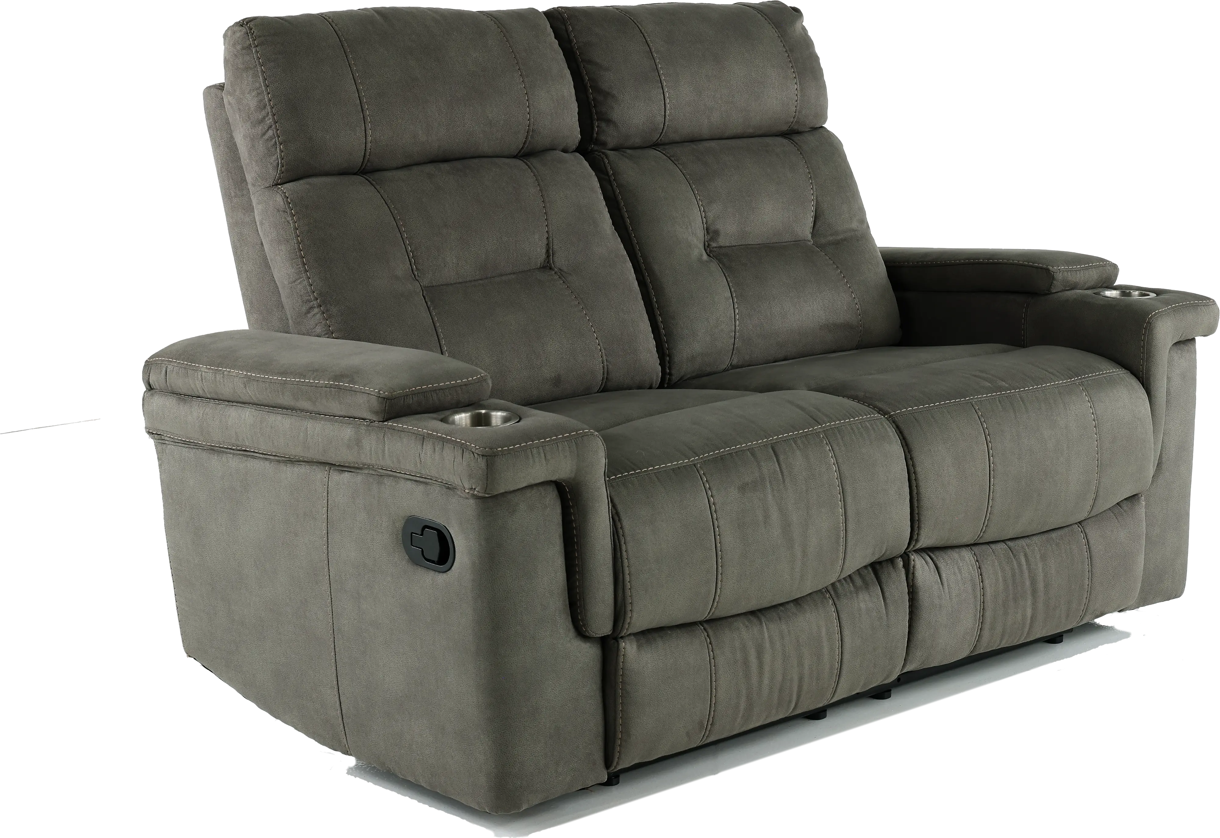 Diesel Cobra Gray Reclining Loveseat