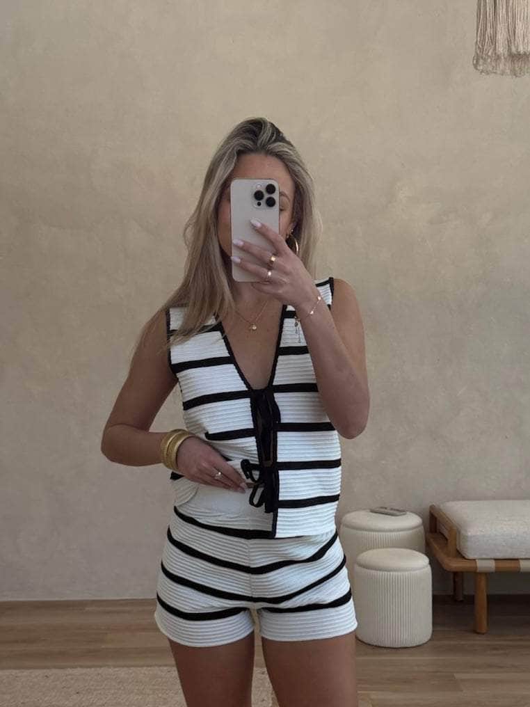 Serena Striped Vest