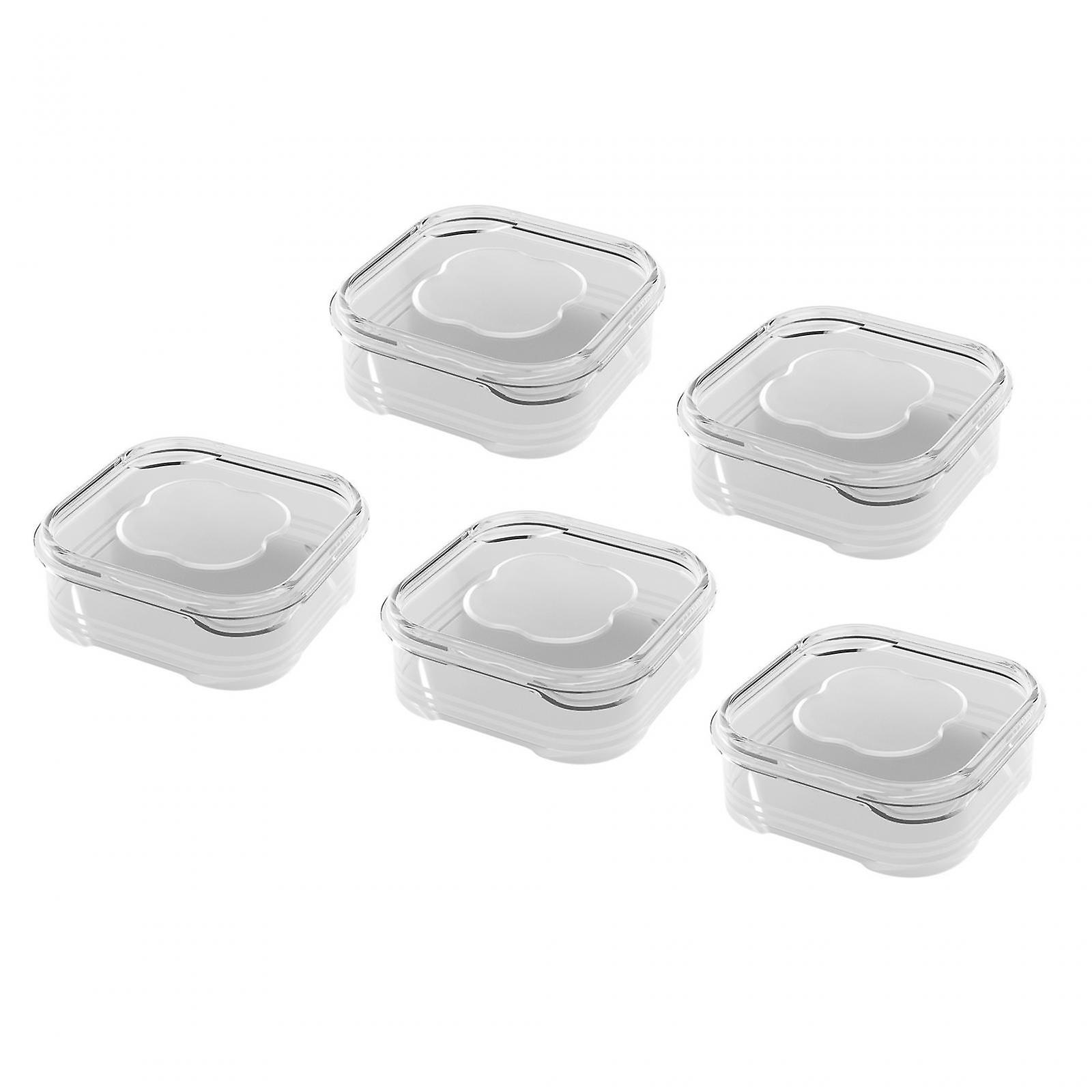 5 Pieces Food Containers For Refrigerator Transparent Food Storage Container