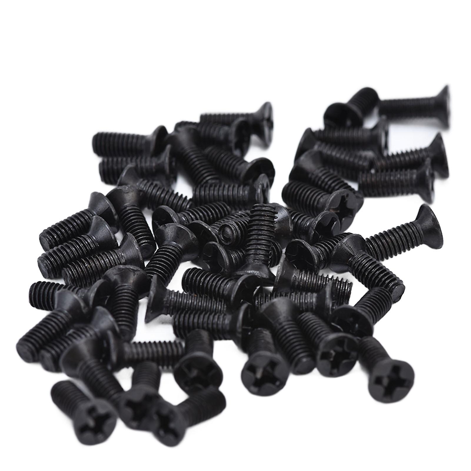 50pcs Countersunk Cross Screws Din 965 Black Galvanized Machine Screw Assortment Kitm3x8