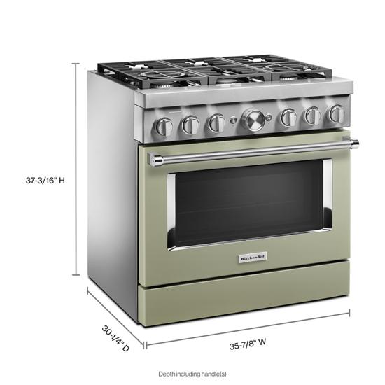 KitchenAid KFDC506JAV 363939 Smart CommercialStyle Dual Fuel Range with