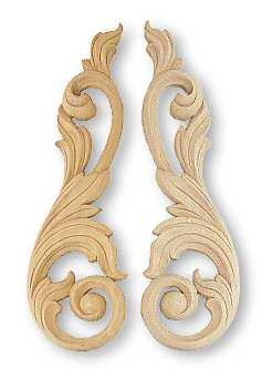 D. Lawless Hardware Pair Large Wood Carvings   12...