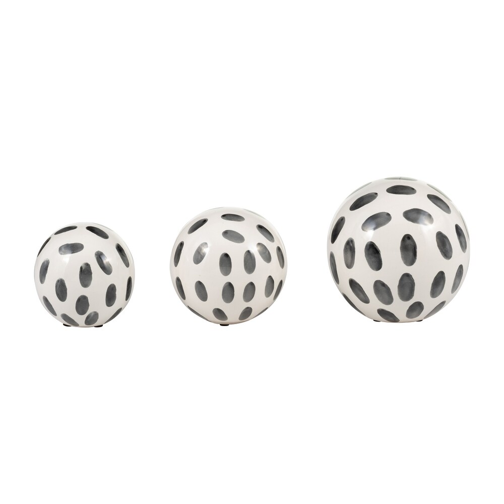 Set of 3 Ceramic Orbs 4\