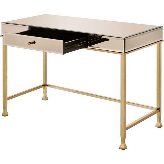 Benjara BM250400 Rectangular Storage Writing Desk ...