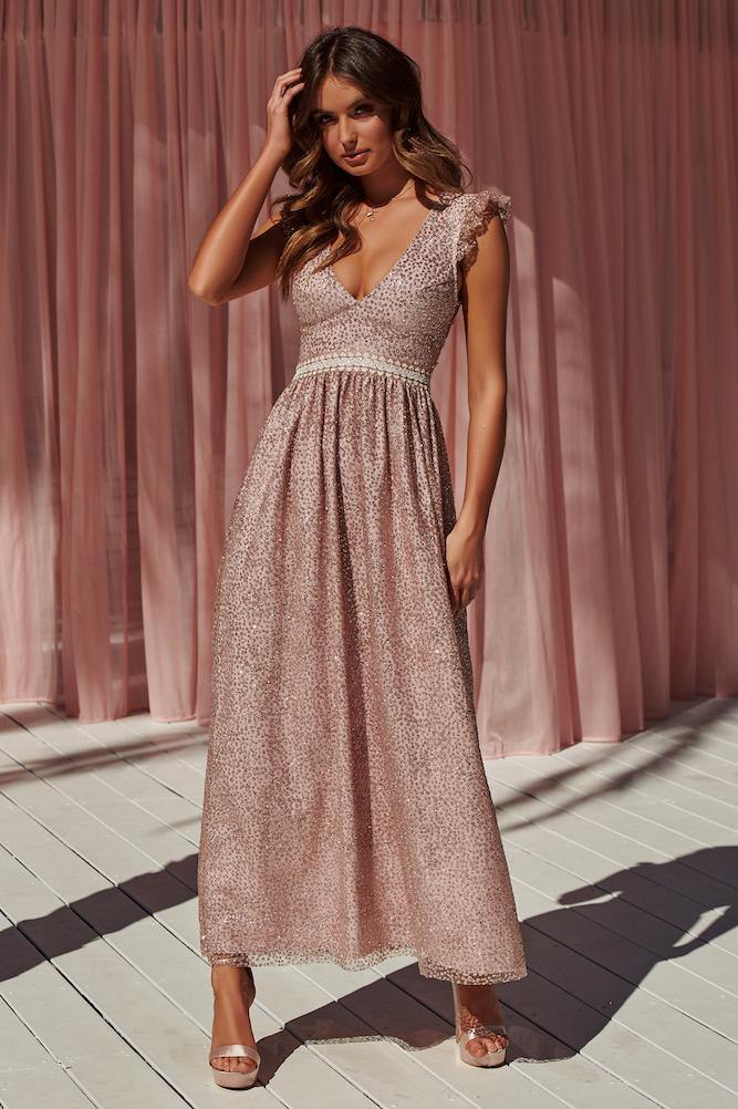 Love At Last Maxi Dress Bronze