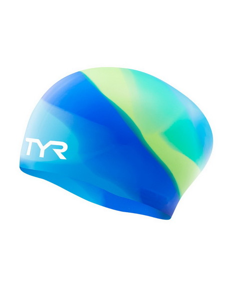 TYR LCSLJRTD Tie Dye Long Hair Silicone Youth Swim...