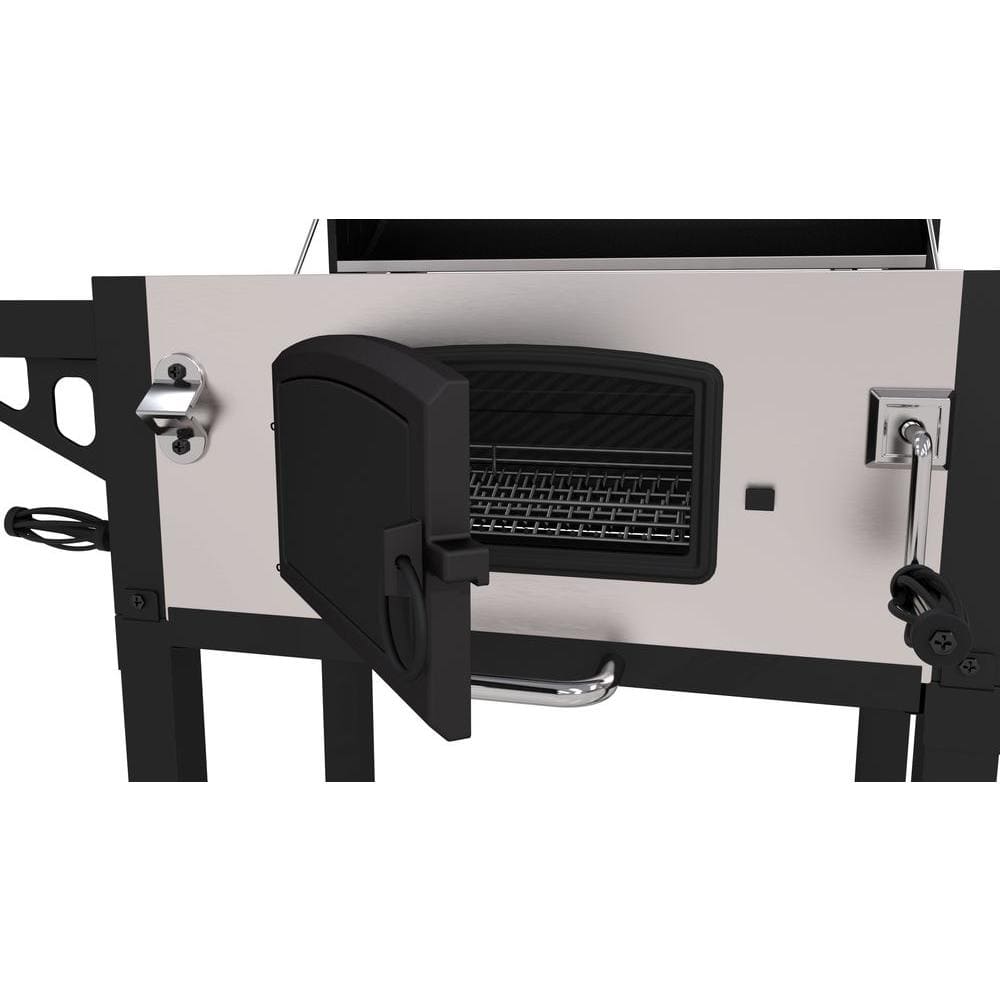 DynaGlo HeavyDuty Large Charcoal Grill in Black and Stainless Steel