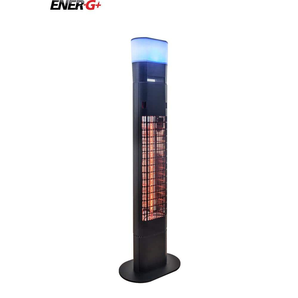 EnerG+ 1500-Watt Infrared Free-Standing Electric Outdoor Heater with Gold Tube, Speaker and Remote Control HEA-21848